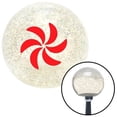 thumbnail image 1 of Red Spinning Fan Blades Clear Metal Flake Shift Knob with M16 x 1.5 Insert Shifter, 1 of 1