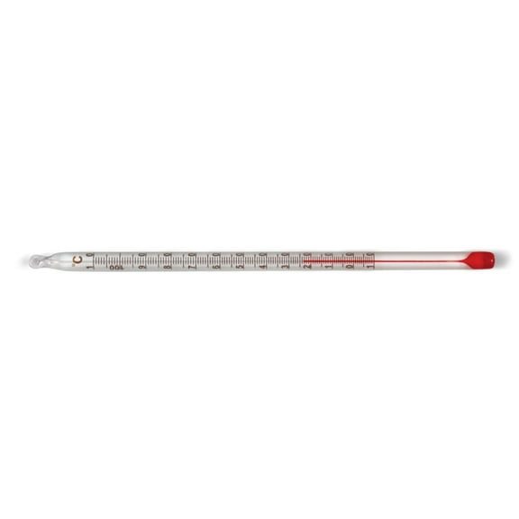 Red Spirit-Filled Partial Immersion 6" Thermometer ( -10 To 110 C)