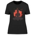 thumbnail image 1 of Red Splash Budha Art  T-Shirt Women -Image by Shutterstock, Female x-Large, 1 of 2