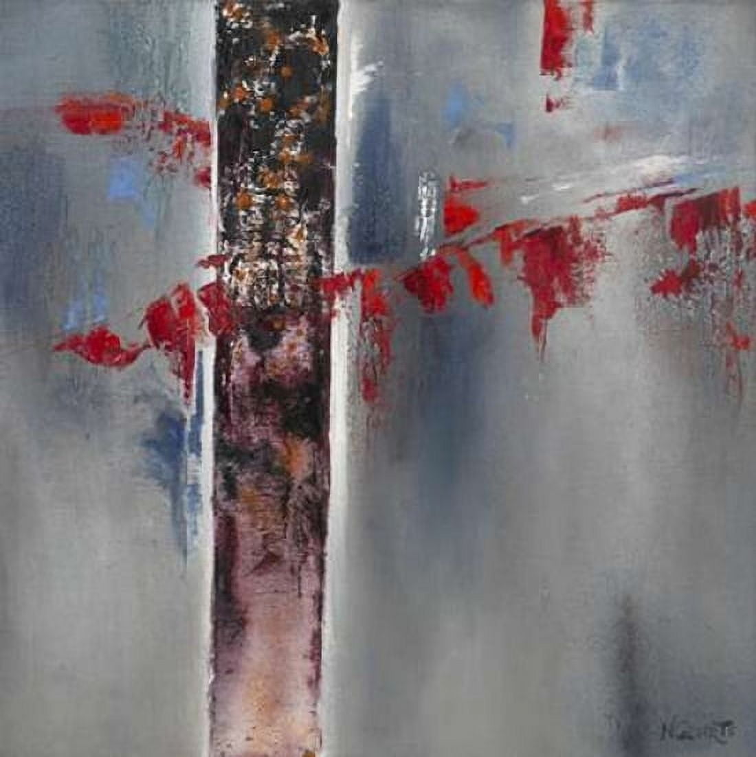 Red Splash I Canvas Art - Nelly Geurts (24 x 24)