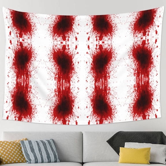 Red Splatter Pattern Tapestry Bedroom Living Room Tapestry Room Decorative Aesthetic Tapestries (90 In * 60 In)