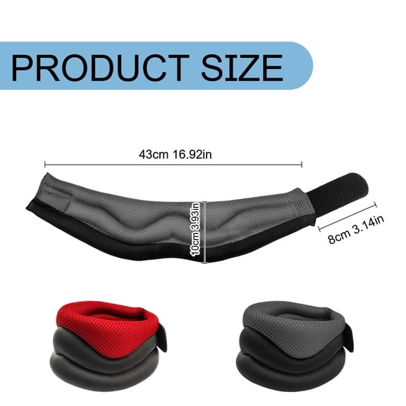 A Red Sponge Support Neck Brace Vitavix Neck Support for Snoring Necksupport Never Snore Again Adjustable Soft Neck Brace for Men & Women Ergonomic Design for Comfortable Sleep