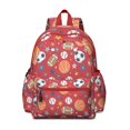 thumbnail image 1 of Red Sport Balls Football Backpack for School,Schoolbag with Adjustable Shoulder Straps & Padded Back,13.4"x11"x4.7", 1 of 6