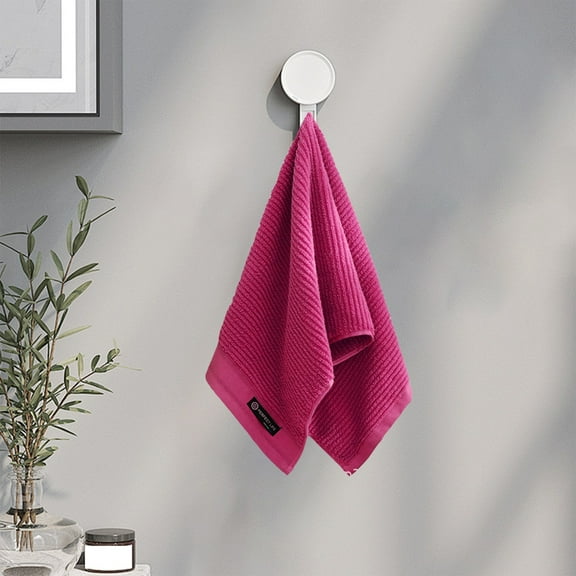 Red Sports Towel - Absorbent Plain Color Face Towel, Soft Cotton for High-Energy Workouts, Team Sports, and Fitness