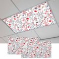 thumbnail image 1 of Red Spring Floral Magnetic Fluorescent Light Covers for Ceiling Lights 2x4Ft, Vintage Botanical Colorful Elegant Office Classroom Kitchen Drop Ceiling Light Covers Lighting Filters Shade Panel 2Packs, 1 of 9