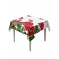 thumbnail image 1 of Red Spring Floral Table Cloth, Waterproof Tablecloth for Square Tables, Butterfly Farmhouse Reusable Washable Fabric Table Cover for Restaurant Kitchen Dining Tables 54"x54" Watercolor Flowers, 1 of 9