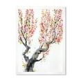 thumbnail image 1 of Red Spring Flowers On Tree Branches 24 in x 32 in Framed Painting Canvas Art Print, by Designart, 1 of 4