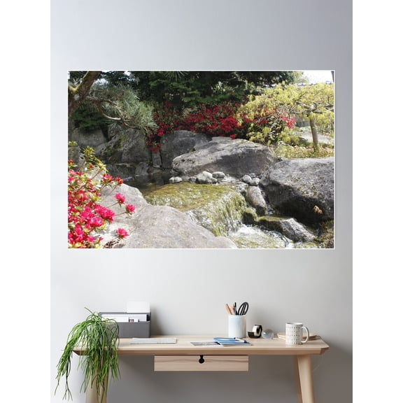Red Spring Poster Wall Art, Modern Wall Decor For Living Room Bedroom, 16x24 UNFRAMED