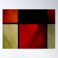 thumbnail image 1 of Red Squares 02179 -- Poster Wall Art, Modern Wall Decor For Living Room Bedroom, 24x36 UNFRAMED, 1 of 3