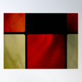thumbnail image 1 of Red Squares 02179 -- Poster Wall Art, Modern Wall Decor For Living Room Bedroom, 8x12 UNFRAMED, 1 of 3