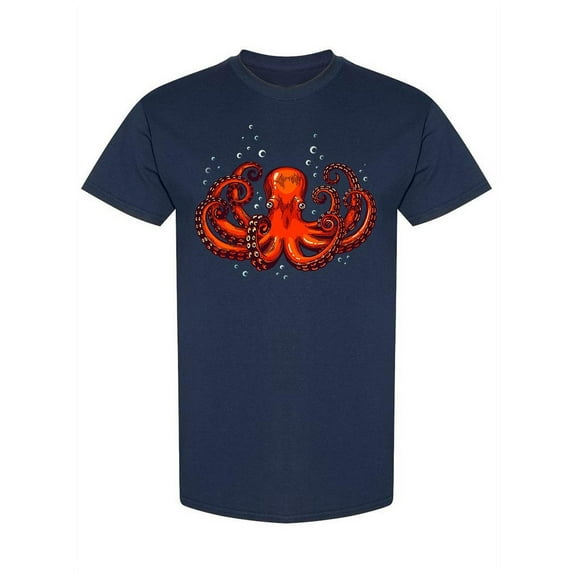Red Squid T-Shirt Men -Image by Shutterstock, Male x-Large
