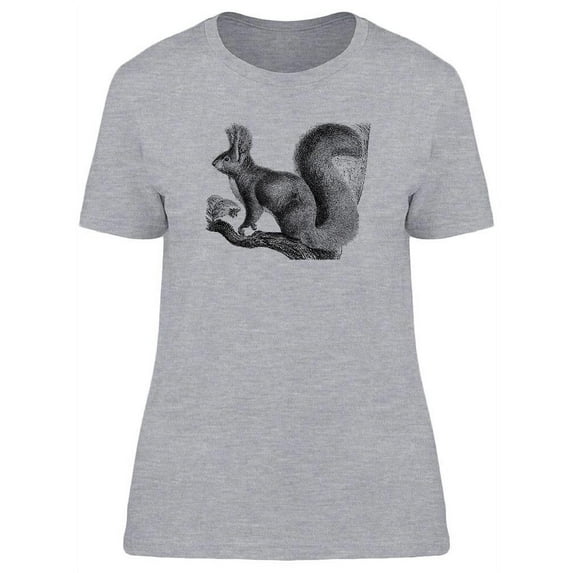 Red Squirrel Vintage Design T-Shirt Women -Image by Shutterstock, Female Small