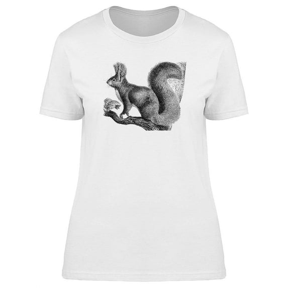 Red Squirrel Vintage Design T-Shirt Women -Image by Shutterstock, Female Small