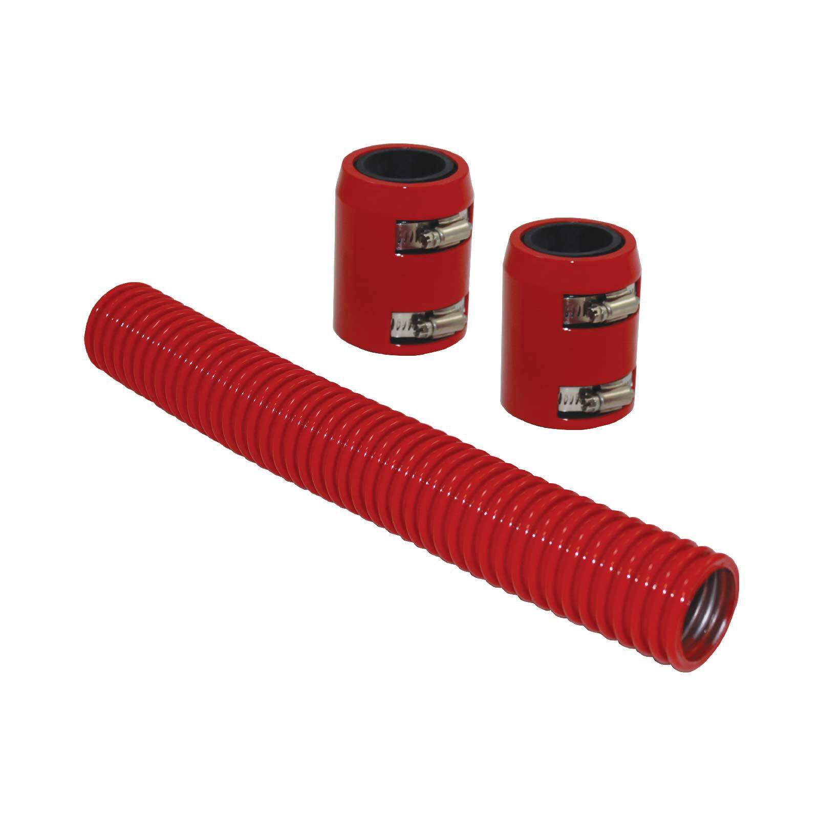 Red Stainless Steel Flexible Radiator Hose Kit - 48 Inches - Walmart.com