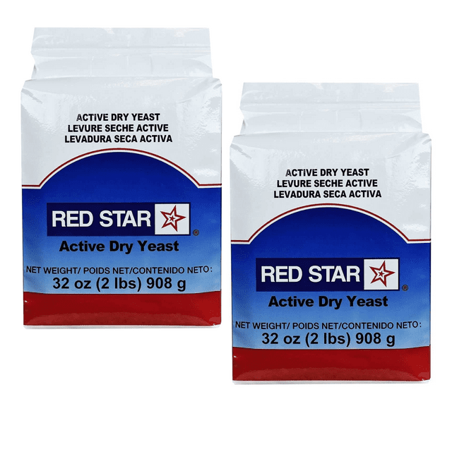 Red Star Active Dry Yeast 32 Ounce Gluten Free NonGMO Fast Acting