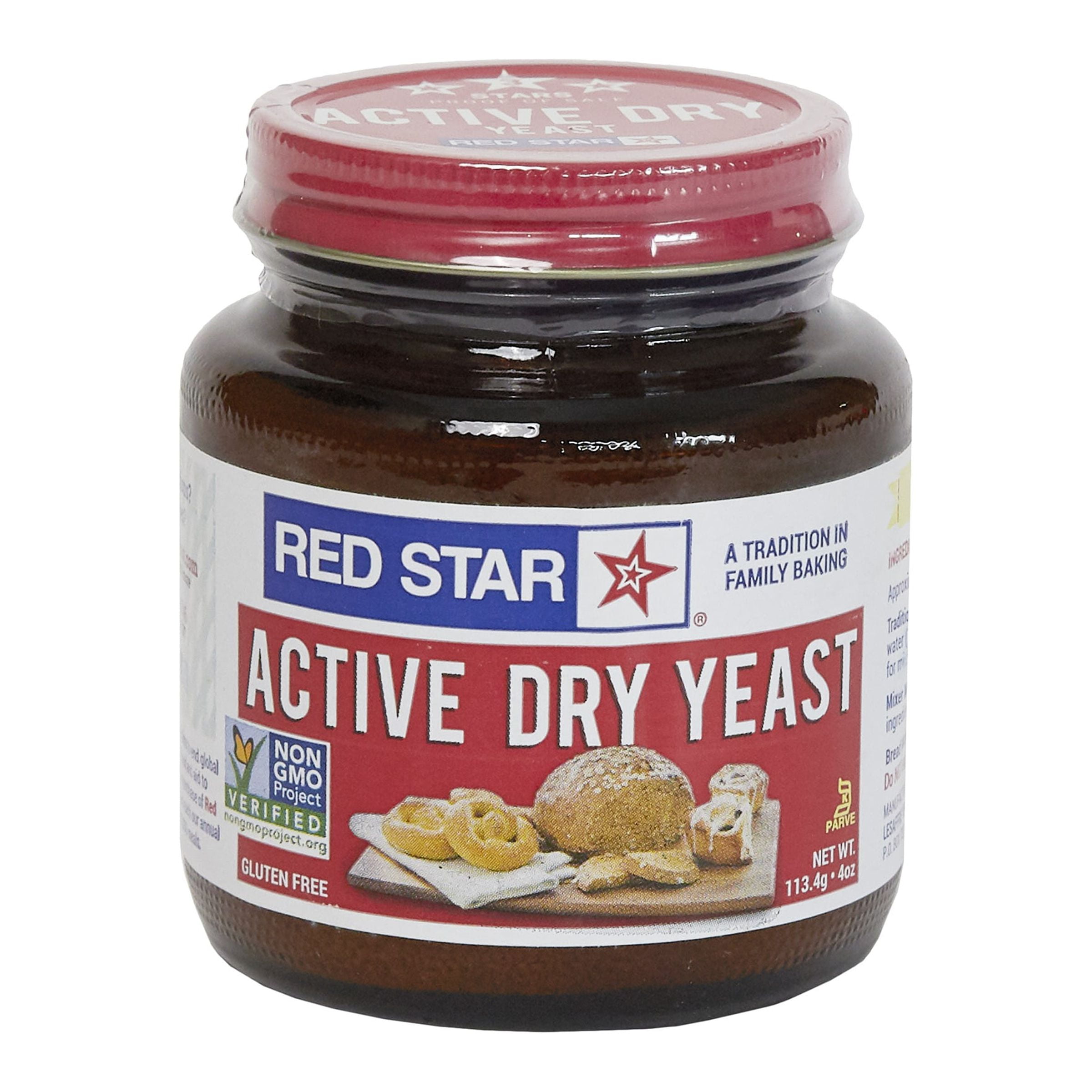 Red Star Active Dry Yeast, 4Ounce (113.4Gram), MultiUse Jar