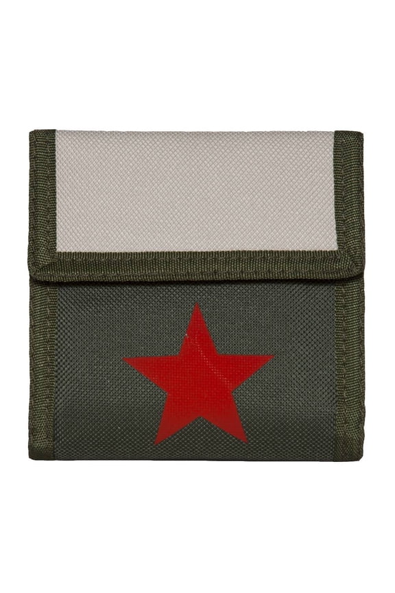 Red Star Army Wallet - Olive