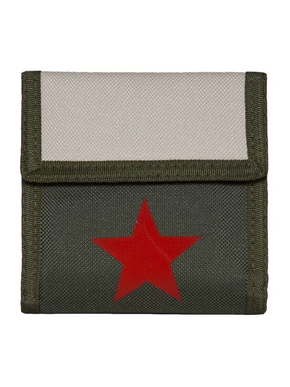 Red Star Army Wallet - Olive