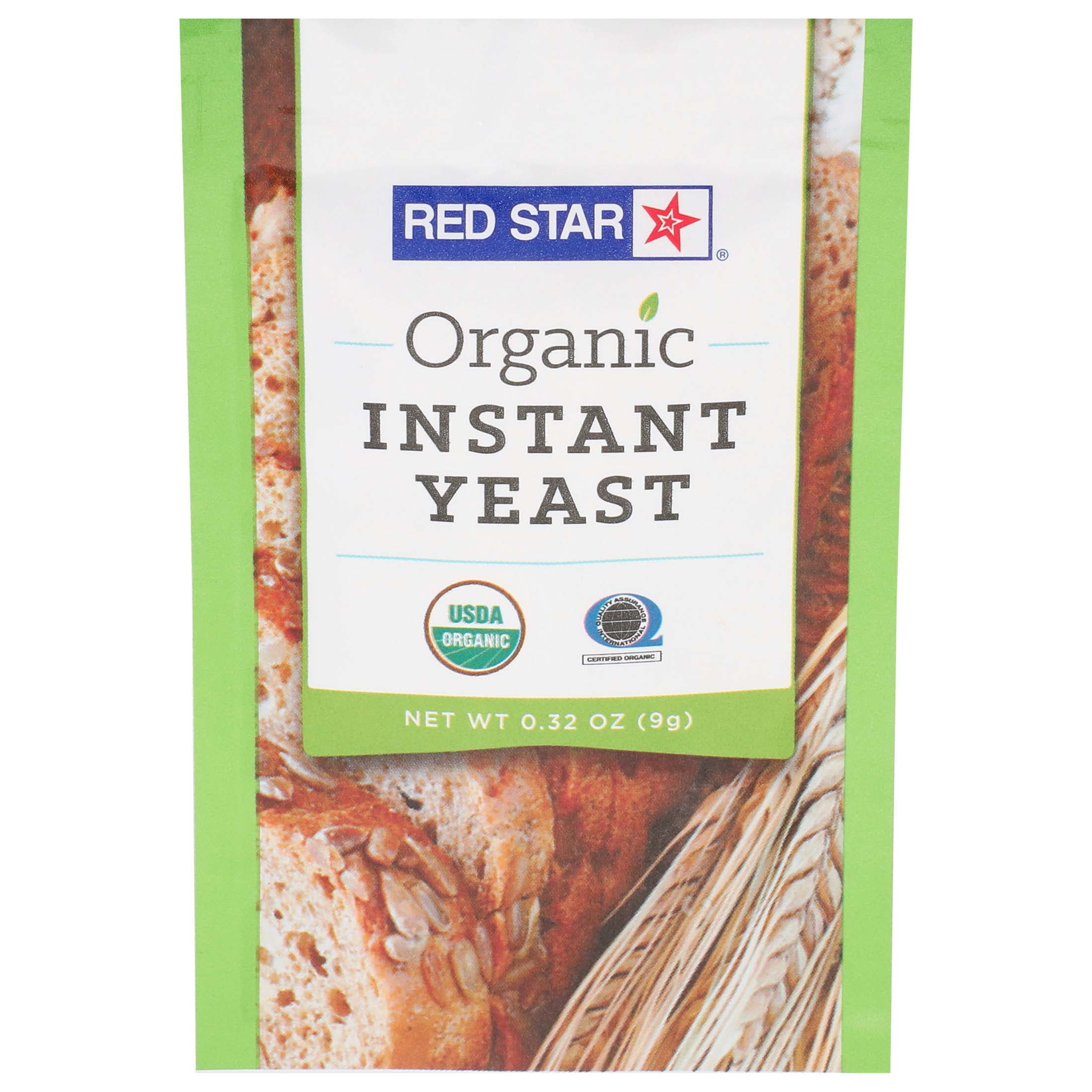 Red Star Organic Instant Yeast, 9 Grams, Single Packet