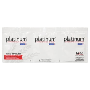 Red Star Platinum Yeast, 0.75-Ounces, 3-Pack Strip