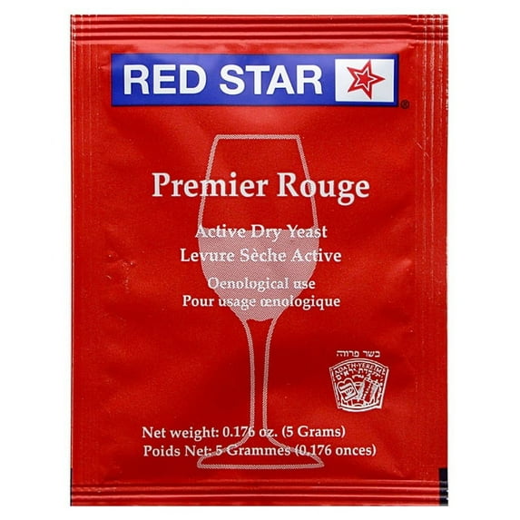Red Star Premier Rouge Wine Yeast 5g - 5 Pack
