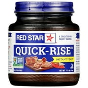 Red Star Quick-Rise Instant Yeast, 4-Ounce (113.4-Gram), Multi-Use Jar
