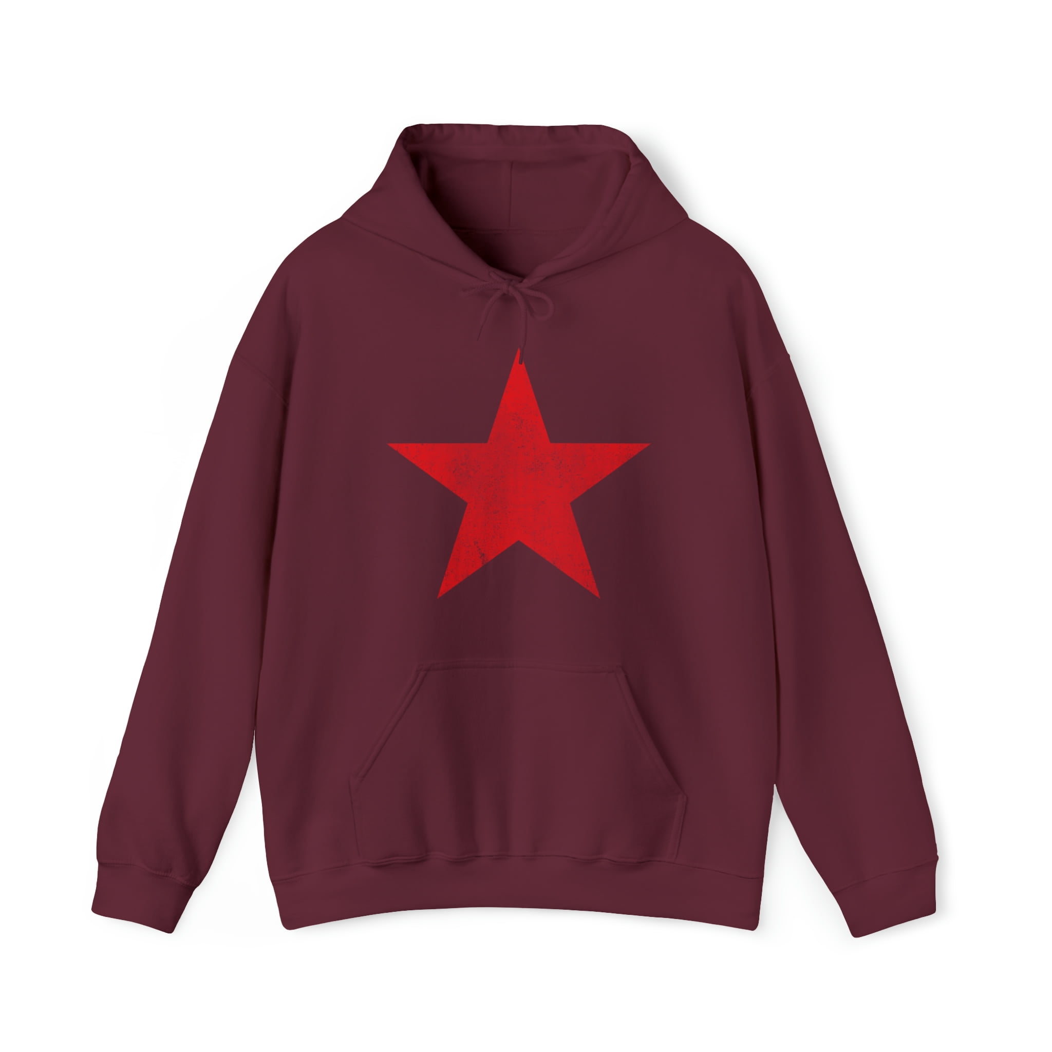 Red Star Retro Graphic Hoodie Sweatshirt Sizes S 5XL