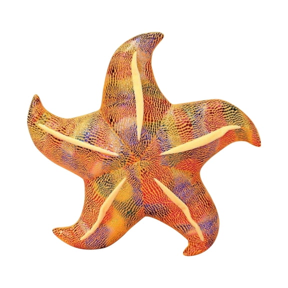 Red Starfish Plush Toy 12 Inch Soft Stuffed Animal Ocean Decor Realistic Design for Kids Playtime Gift