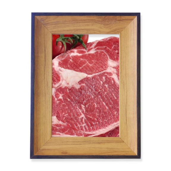 Red Steak Raw Meat Food Texture Photo Frame Exhibition Display Art Desktop Painting