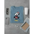 thumbnail image 1 of Red Steamboat Willie Design T-shirt Color Men's -SmartPrintsInk Designs, 1 of 4
