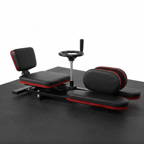 Red Steel Stretch Machine, Split Adjustable 500 lbs Heavy Duty Leg Stretcher Machine, Split Machine Training Equipment Leg Stretcher for Yoga Studio