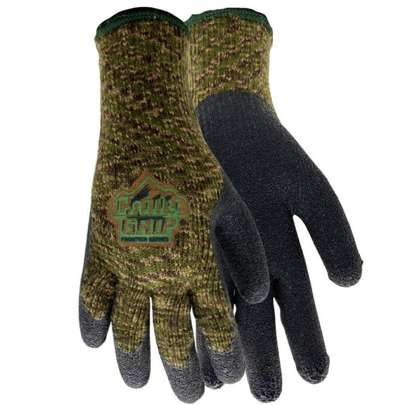 Red Steer Chilly Grip The Original Camo A313 Heavyweight Thermal-Lined Full-Fingered Work & General Purpose Gloves, Camo/Black [PRICE is per PAIR] (Small)