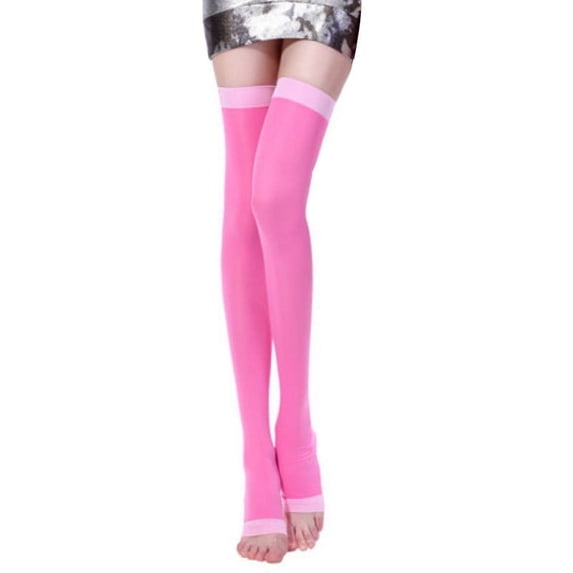 Red Stockings Sleep Leg Sculpting Slim Leg Socks Open Toe Sculpting Over The Knee Pressure Tights