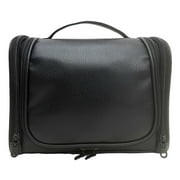 Red Stone Beauty, 2 Piece Toiletry Bag, Unisex Travel Bag or Dopp Kit, Hanging Organizer, Black