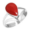 thumbnail image 1 of Red Stone Ring 925 Sterling Silver Handmade Jewelry, 1 of 5
