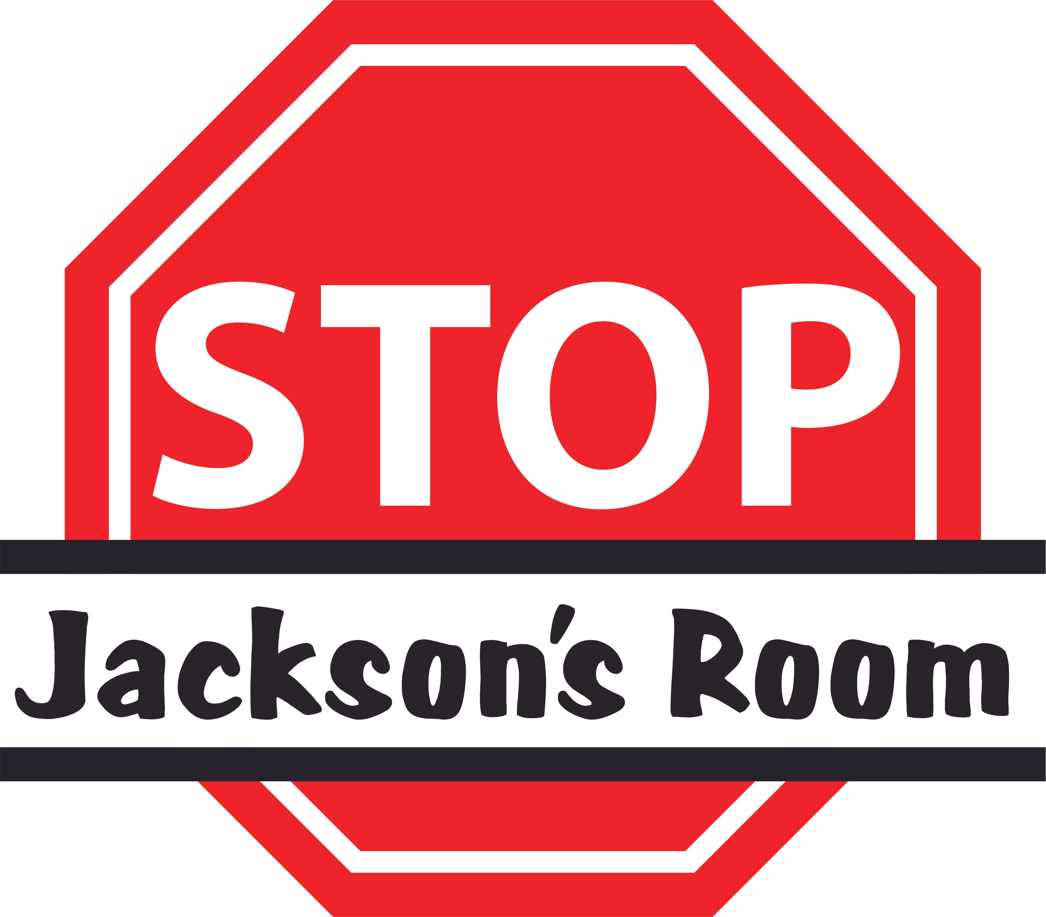 Red Stop Traffic Sign Warning Customized Wall Decal - Custom Vinyl Wall ...