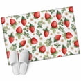 thumbnail image 1 of Red Strawberry Area Rugs Collection 2'x3', Summer Fruits Farmhouse Leaves Floral Rustic Non Slip Indoor Rectangle Throw Runner Rug Floor Mat Carpet for Living Room Dining Table Bedroom Nursery, 1 of 9