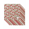 thumbnail image 1 of Red Strawberry Cloth Napkins Set of 8 Reusable Dinner Napkins, Country Fruit Summer Retro Tropical Cocktail Napkin Washable Table Napkins for Wedding/Holiday Party/Baby Shower 20"x20", 1 of 7