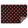 thumbnail image 1 of Red Strawberry Plants Black Pattern Rectangle Tablecloth 60"x84",Waterproof Polyester Rectangle Table Cloth, Wipeable Spillproof Polyester Tablecloth for Dining, Camping, Indoor and Outdoor, 1 of 5
