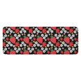 thumbnail image 1 of Red Strawberry Plants Flower Black Pattern Kitchen Rug Mat,Kitchen Runner Rugs Non Skid Washable,Decorative Kitchen Floor Mats for Kitchen,Sink,Laundry,17"x47.2", 1 of 7