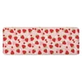 thumbnail image 1 of Red Strawberry Plants Fruit Dot Pink Pattern Kitchen Rug Mat,Kitchen Runner Rugs Non Skid Washable,Decorative Kitchen Floor Mats for Kitchen,Sink,Laundry,17"x47.2", 1 of 7