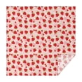 thumbnail image 1 of Red Strawberry Plants Fruit Dot Pink Pattern Square Tablecloth,Waterproof Square Table Cover,Wipeable Spillproof Washable Table Cover for Home Kitchen Party Decor 60"x60"(152x152cm), 1 of 6