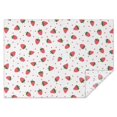 thumbnail image 1 of Red Strawberry Plants Fruit Dot White Pattern Rectangle Tablecloth 60"x84",Waterproof Polyester Rectangle Table Cloth, Wipeable Spillproof Polyester Tablecloth for Dining, Camping, Indoor and Outdoor, 1 of 5