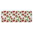 thumbnail image 1 of Red Strawberry Plants Fruit Flower Leaf Kitchen Rug Mat,Kitchen Runner Rugs Non Skid Washable,Decorative Kitchen Floor Mats for Kitchen,Sink,Laundry,17"x47.2", 1 of 7