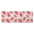 thumbnail image 1 of Red Strawberry Plants Fruit Flower Pink Pattern Kitchen Rug Mat,Kitchen Runner Rugs Non Skid Washable,Decorative Kitchen Floor Mats for Kitchen,Sink,Laundry,17"x47.2", 1 of 7