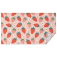 thumbnail image 1 of Red Strawberry Plants Fruit Flower Pink Rectangle Tablecloth 60"x102",Waterproof Polyester Rectangle Table Cloth, Wipeable Spillproof Polyester Tablecloth for Dining, Camping, Indoor and Outdoor, 1 of 6