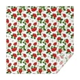 thumbnail image 1 of Red Strawberry Plants Fruit Flower White Pattern Square Tablecloth,Waterproof Square Table Cover,Wipeable Spillproof Washable Table Cover for Home Kitchen Party Decor 42"X42"(107x107cm), 1 of 6