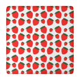 thumbnail image 1 of Red Strawberry Plants Fruit Green Leaf White Pattern Square Fitted Tablecloth with Elastic Edge,Square Table Cover,Washable Elastic Table Cover for Home Kitchen Party Decor 34"x34", 1 of 6