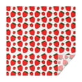 thumbnail image 1 of Red Strawberry Plants Fruit Green Leaf White Pattern Square Tablecloth,Waterproof Square Table Cover,Wipeable Spillproof Washable Table Cover for Home Kitchen Party Decor 42"X42"(107x107cm), 1 of 6