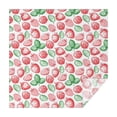 thumbnail image 1 of Red Strawberry Plants Fruit Green Leaf White Pattern Square Tablecloth,Waterproof Square Table Cover,Wipeable Spillproof Washable Table Cover for Home Kitchen Party Decor 52"x52"(132x132cm), 1 of 6